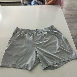 Lululemon Athletica Gray Athletic Shorts Moisture-Wicking Performance